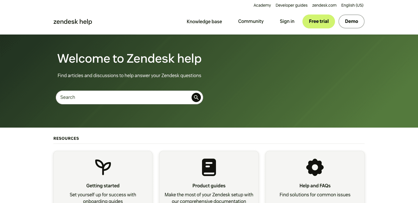 zendesk guide faq software