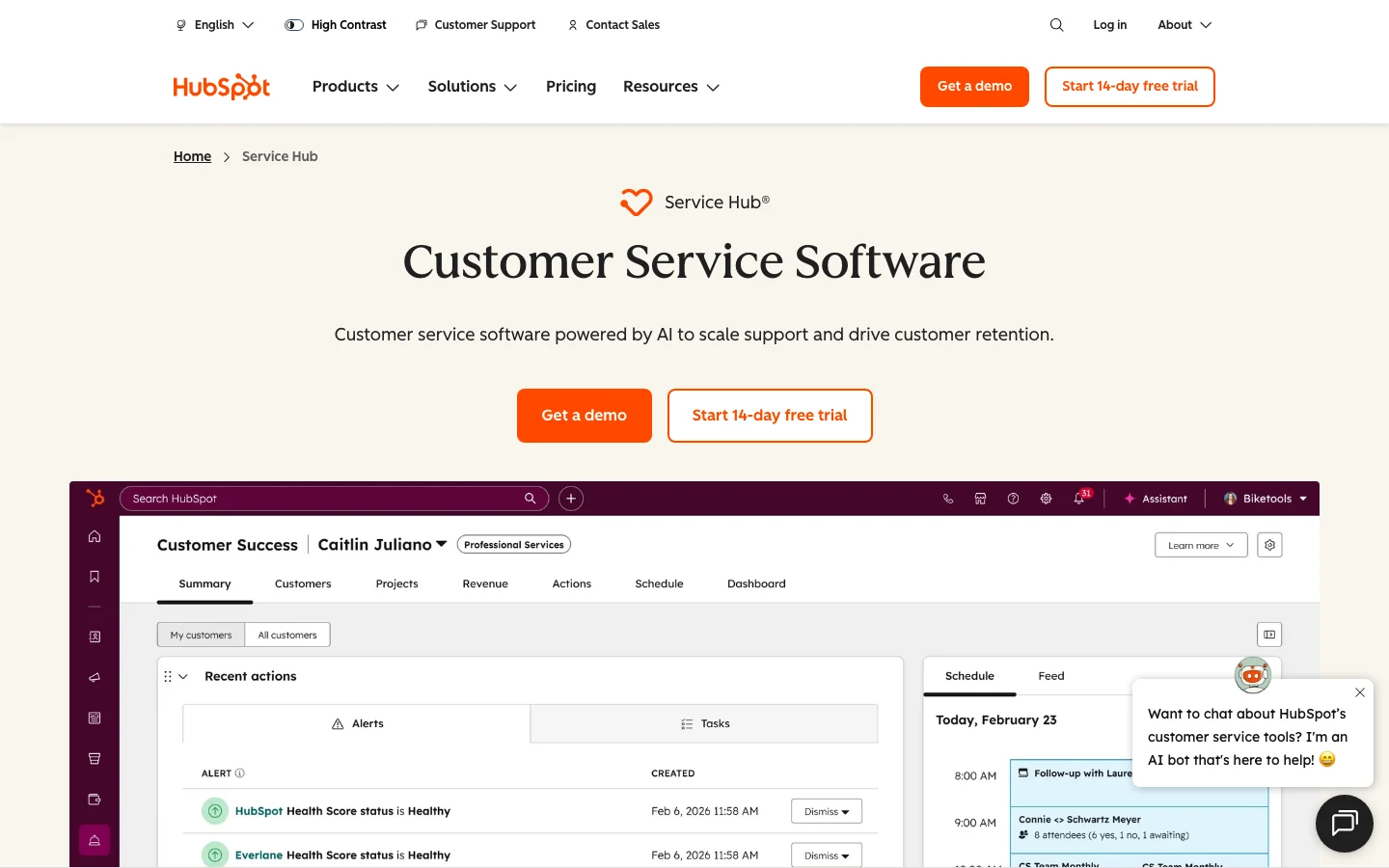HubSpot Service Hub, Helpdesk Software Vergleich DACH 2026