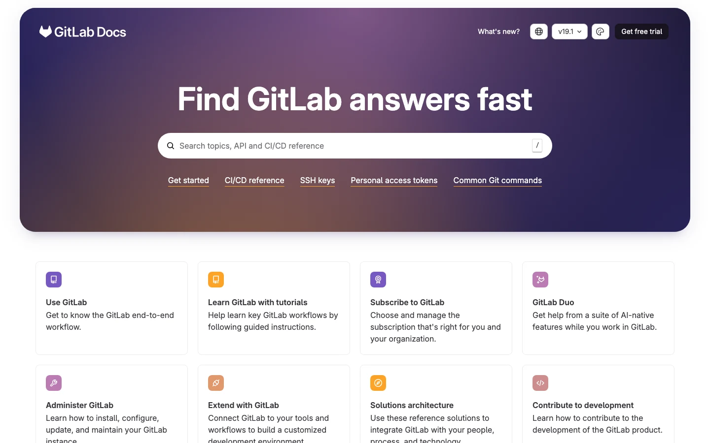 GitLab Docs, Wissensdatenbank-Beispiel