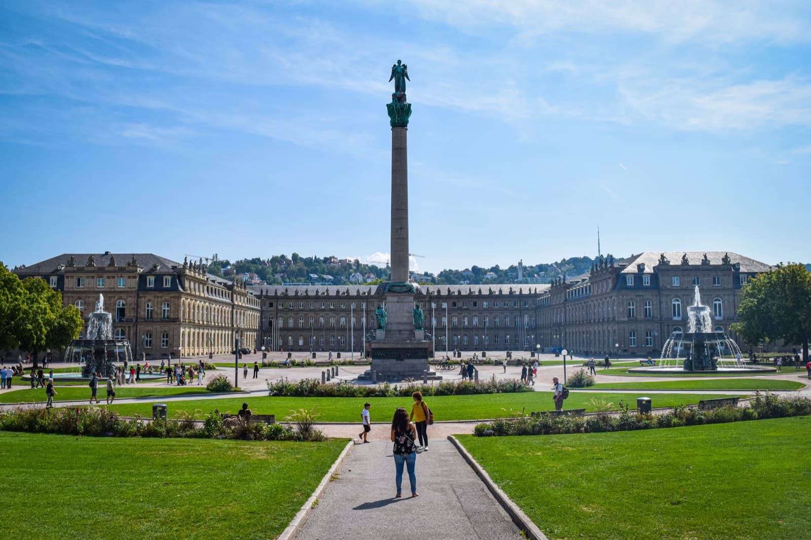 Schlossplatz square in Stuttgart