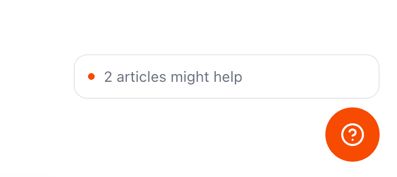 A contextual tip pointing at an element in the product