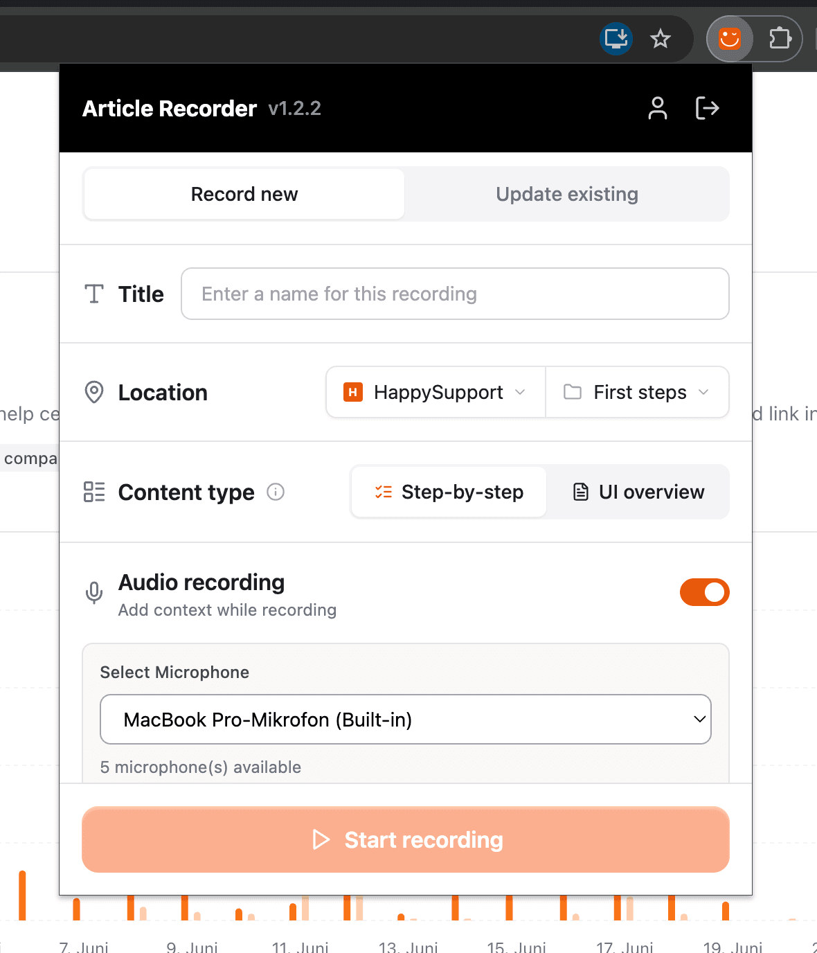 Speaking while recording to add context