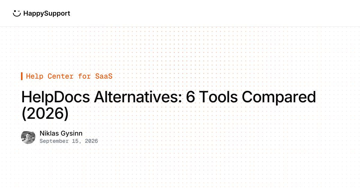 HelpDocs Alternatives: 6 Tools Compared (2026)