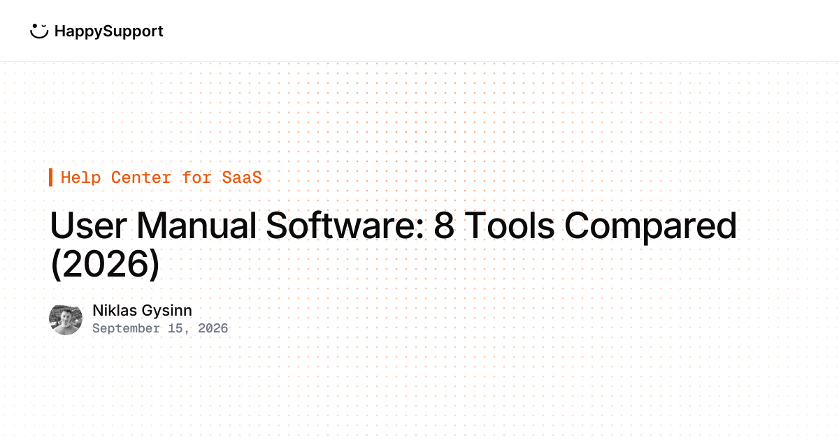User Manual Software: 8 Tools Compared (2026)